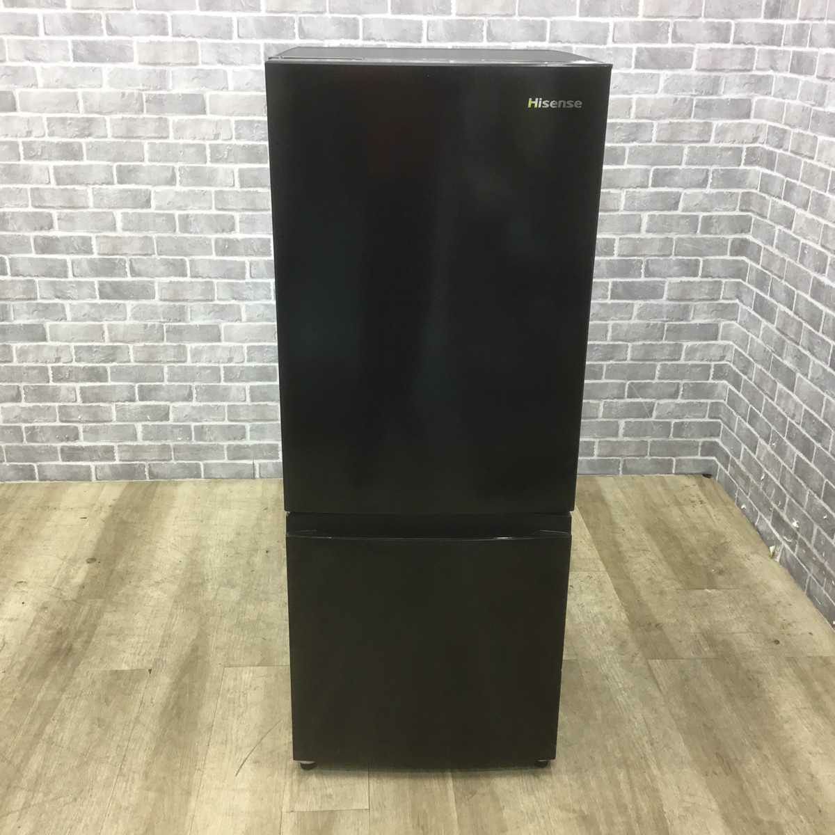 ハイセンス 冷蔵庫 2ドア 154L 右開き ブラック HR-D15EB 2021年製