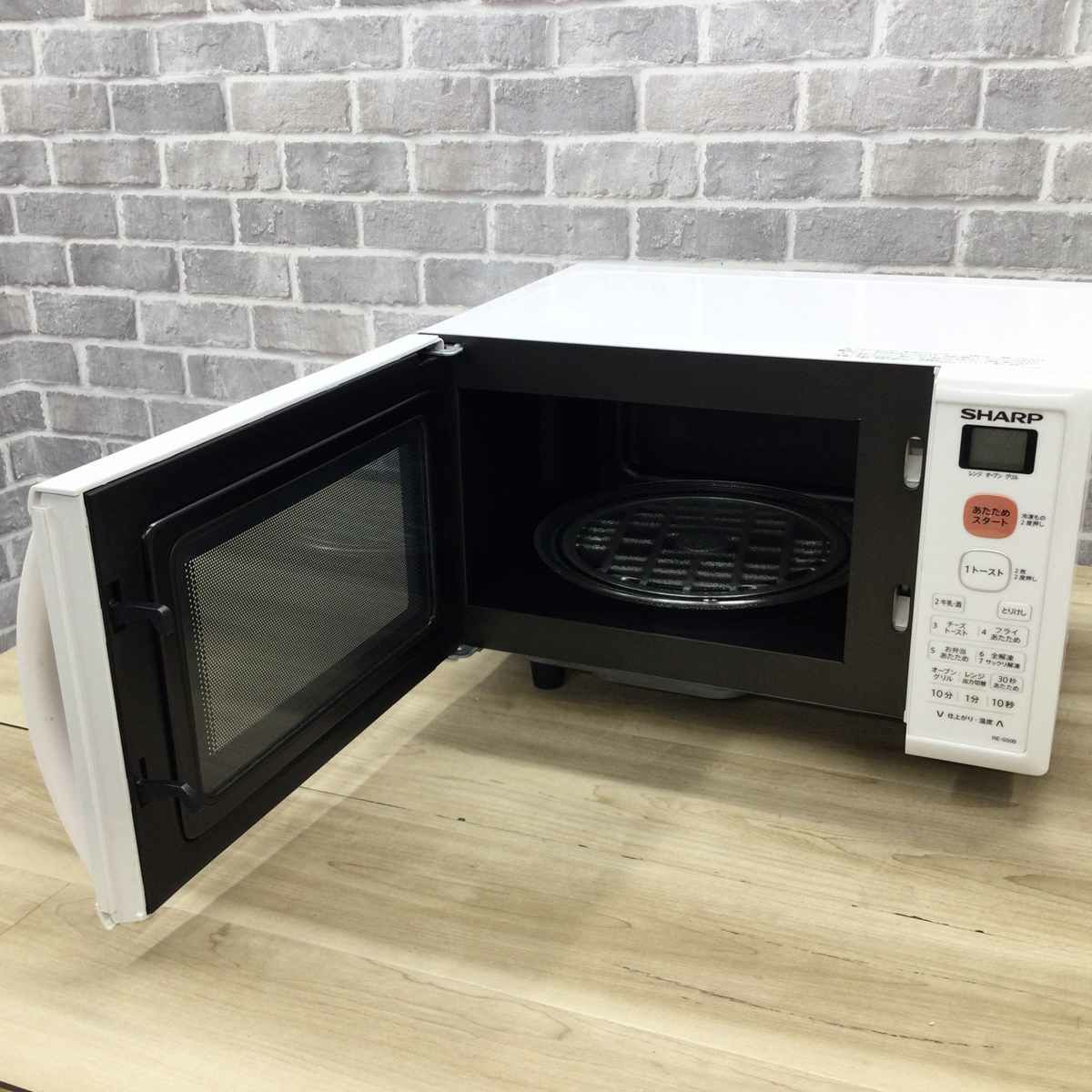 シャープ オーブンレンジ 500W 15L RE-S50B-W 2019年製 | リユース家電