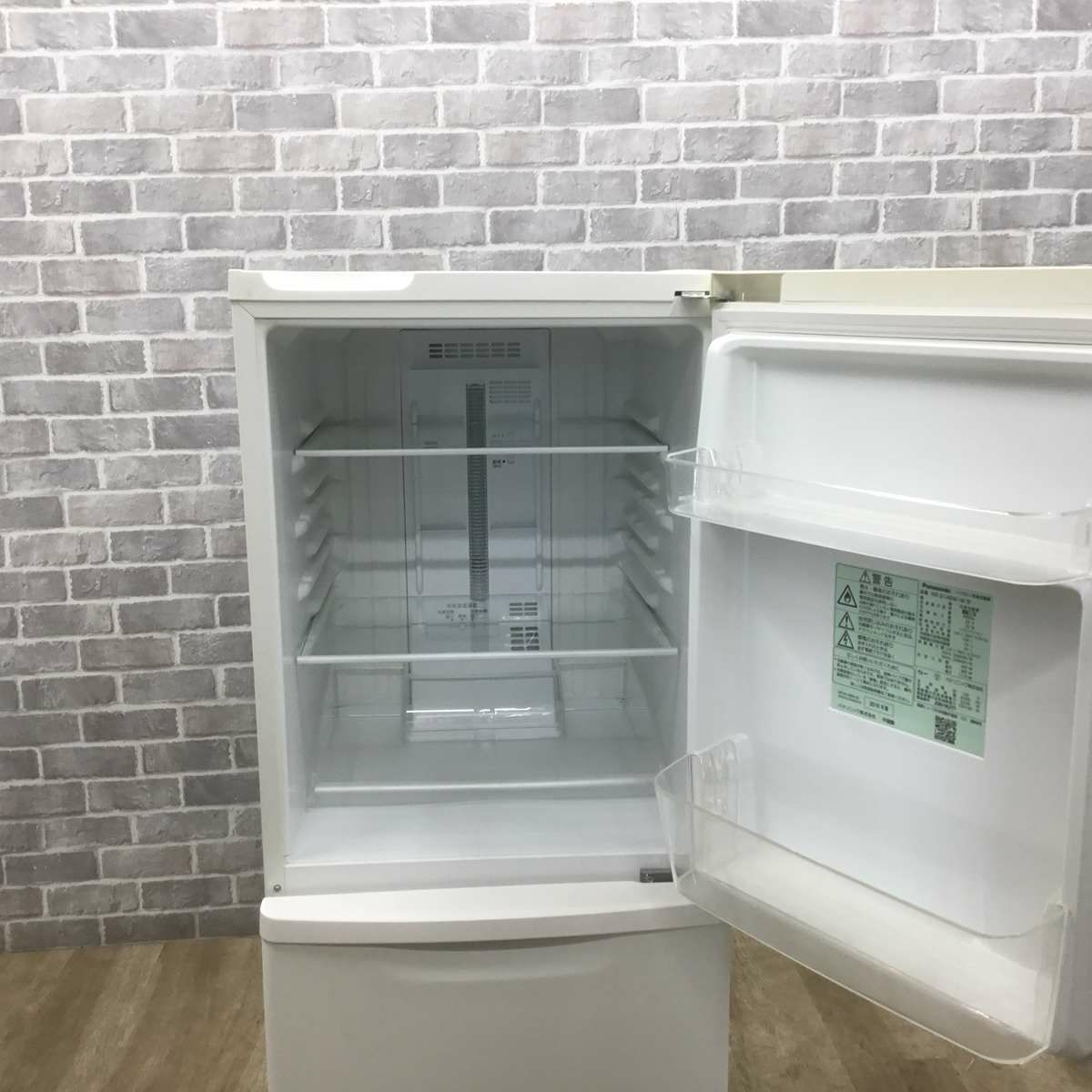 パナソニック 冷蔵庫 2ドア 138L 右開き ホワイト NR-B14BW-W 2019年製