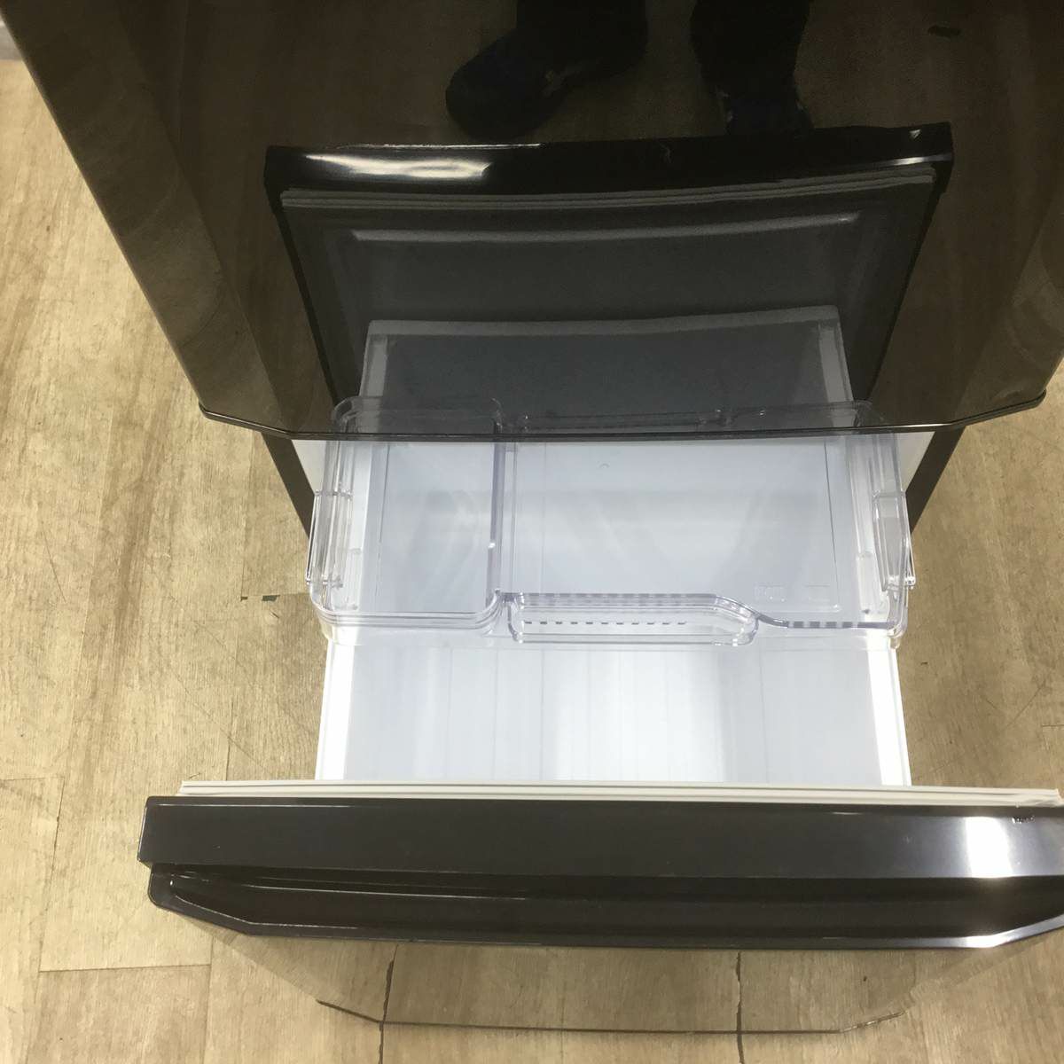 三菱電機 冷蔵庫 2ドア 146L 右開き ブラック MR-P15A-B 2017年製