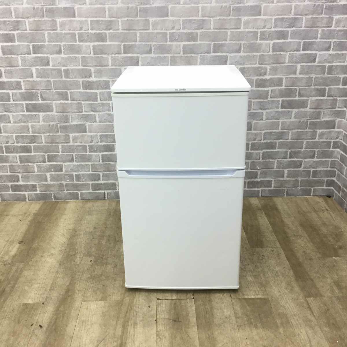 アイリスオーヤマ 冷蔵庫 2ドア 90L 右開き ホワイト IRR-A09TW-W 2019年製