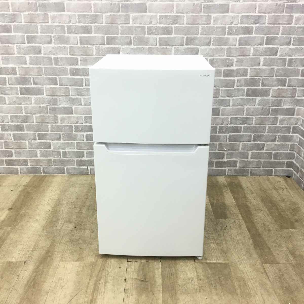 ヤマダ電機 REFAGE 冷蔵庫 2ドア 87L 右開き ホワイト YRZ-C09LW 2024年製