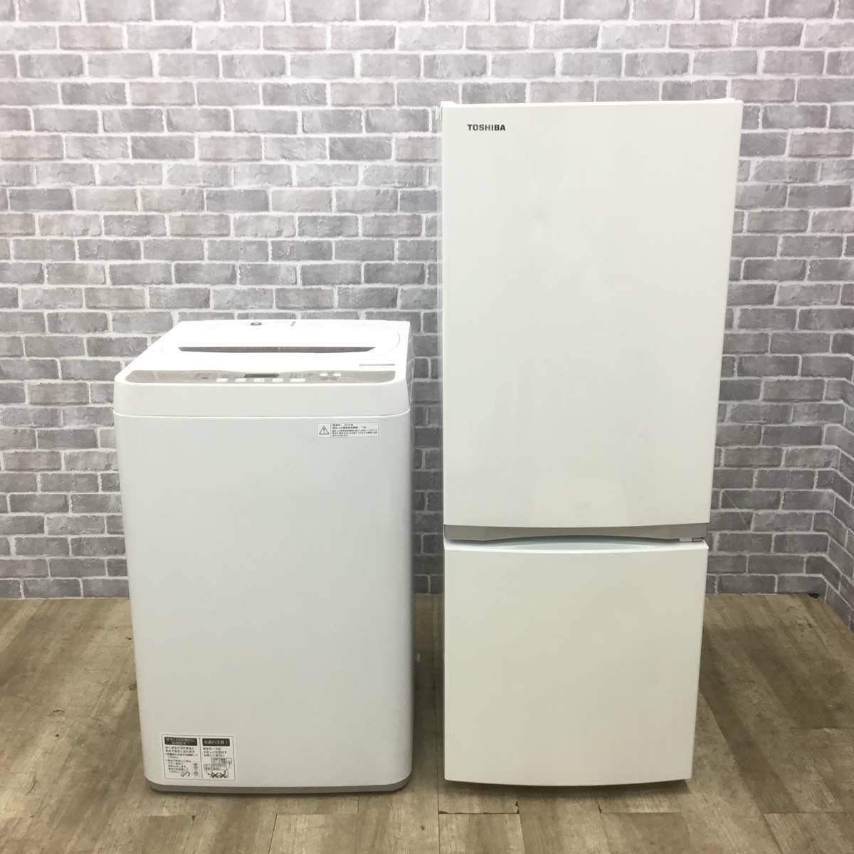家電2点セット 東芝 冷蔵庫 153L シャープ 洗濯機 4.5kg | リユース