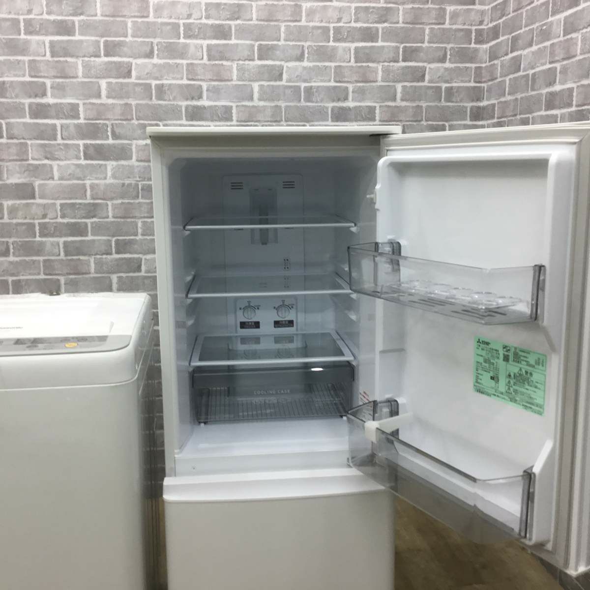 家電2点セット 三菱電機 冷蔵庫 146L パナソニック 洗濯機 5.0kg