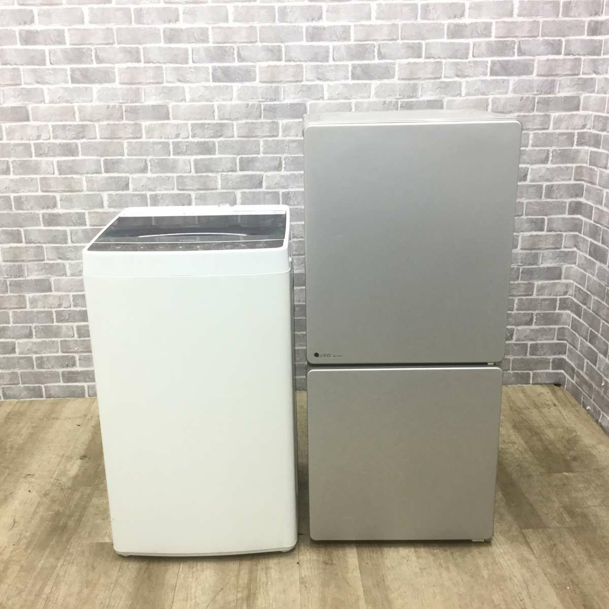 家電2点セット ユーイング 冷蔵庫 110L ハイアール 洗濯機 4.5kg