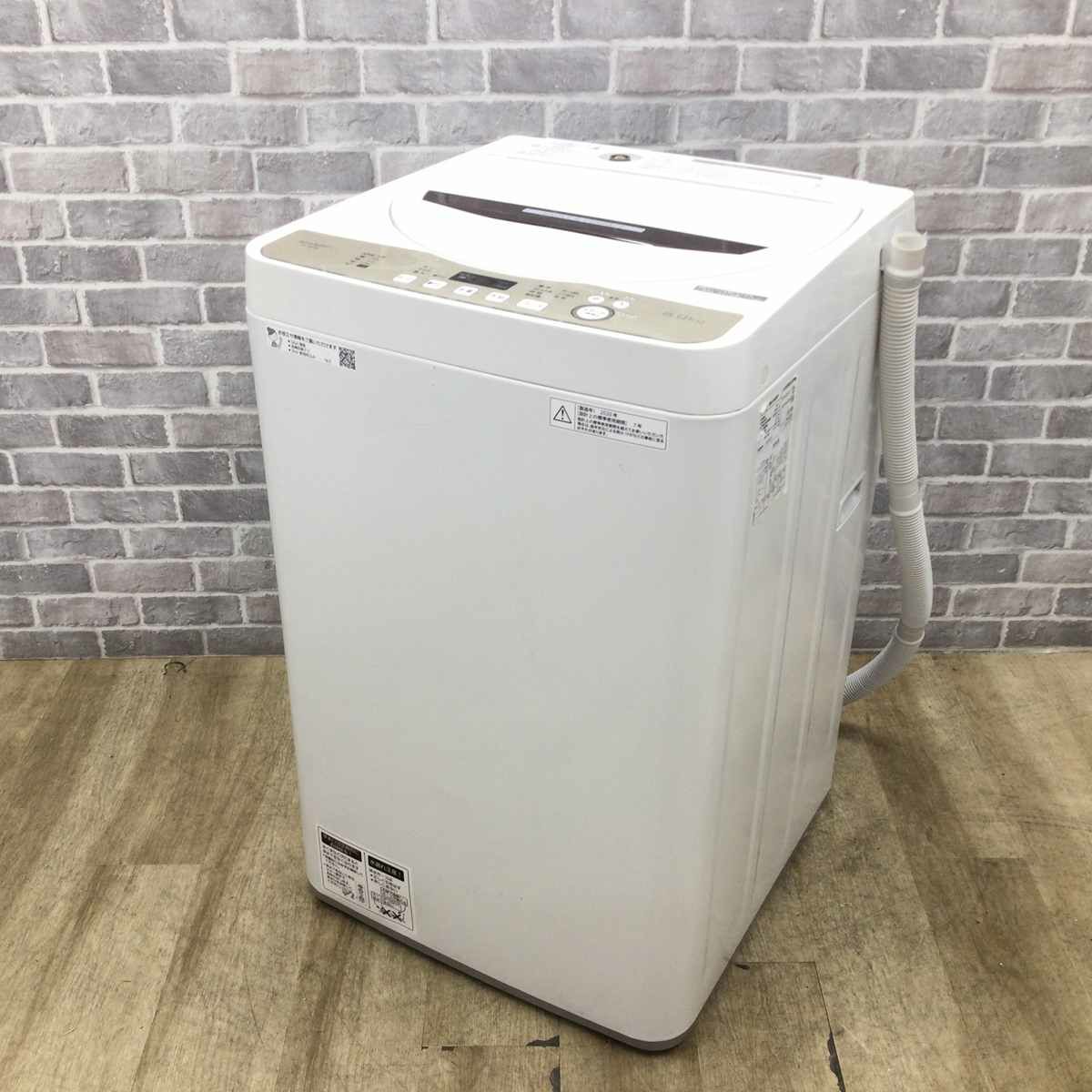 シャープ 洗濯機 6.0kg 縦型 ブラウン ES-GE6D-T 2020年製