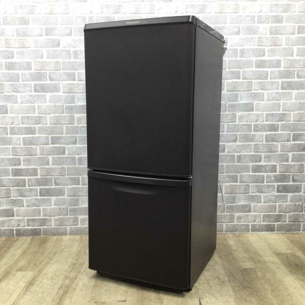 パナソニック 冷蔵庫 2ドア 138L 右開き ブラウン NR-B14BW-T 2018年製