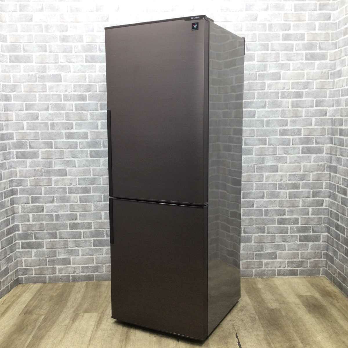 シャープ 冷蔵庫 2ドア 271L 右開き ブラウン SJ-PD27B-T 2016年製