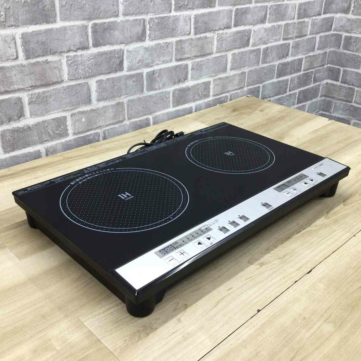 パン・パシフィック・インターナショナル・トレーディング IHクッキングヒーター 2口 1400W ブラック PPIT-2IH-BK 2024年製
