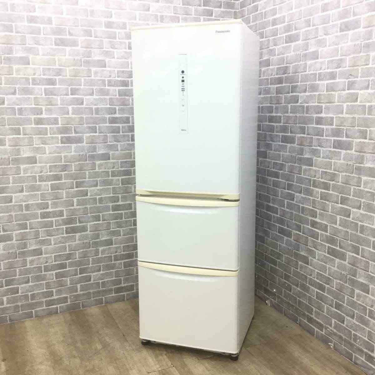 パナソニック 冷蔵庫 3ドア 365L 右開き ホワイト NR-C370C-W 2019年製
