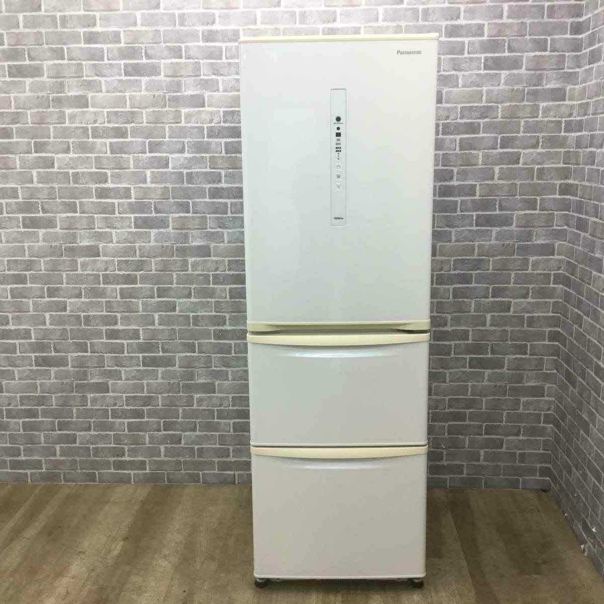 パナソニック 冷蔵庫 3ドア 365L 右開き ホワイト NR-C370C-W 2019年製