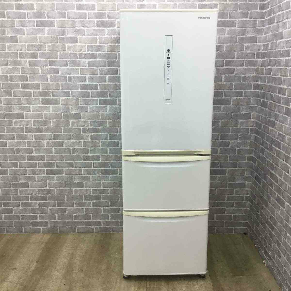 パナソニック 冷蔵庫 3ドア 365L 右開き ホワイト NR-C370C-W 2019年製