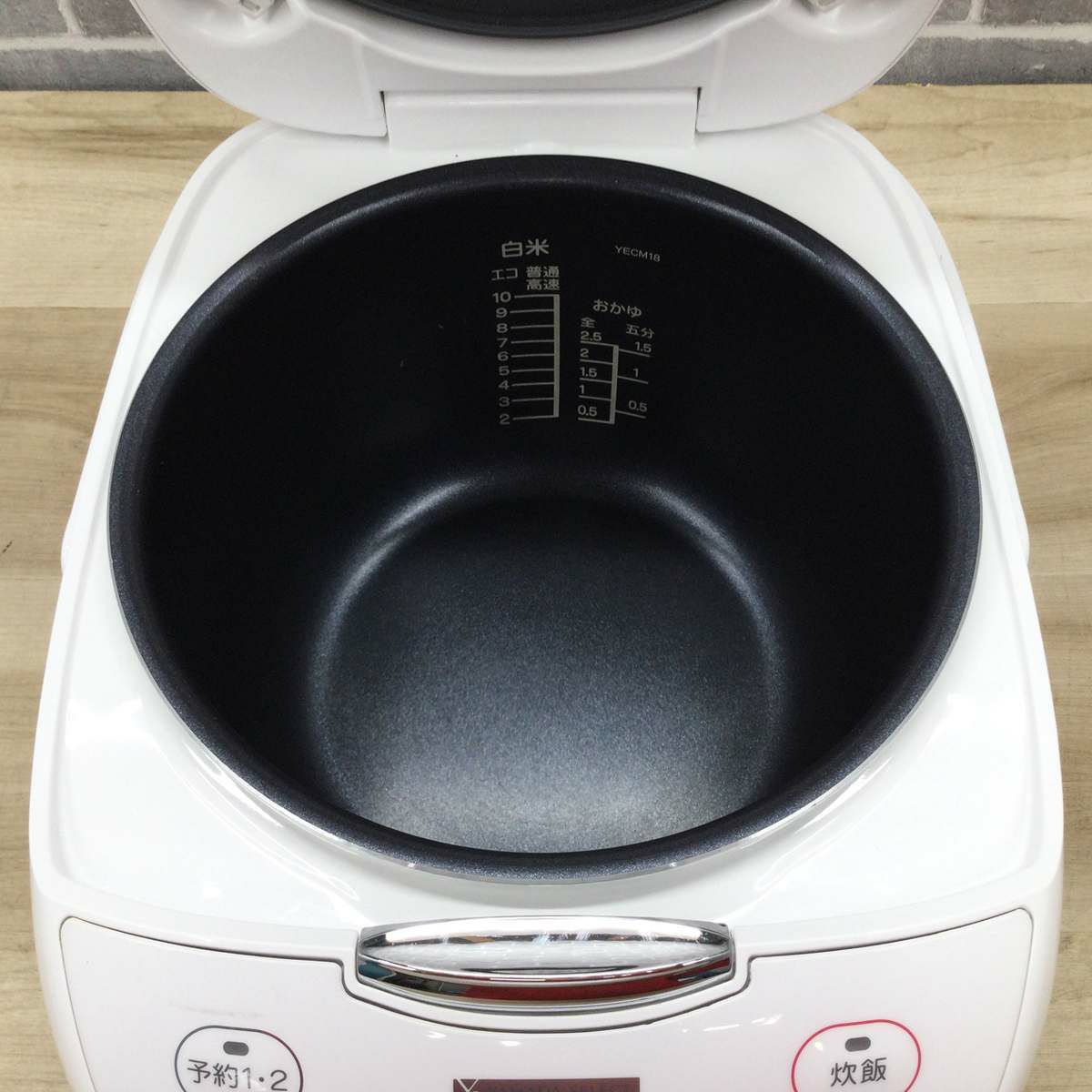 ヤマダセレクト 炊飯器 マイコン式 1升炊き ホワイト YEC-M18G1 2020年製