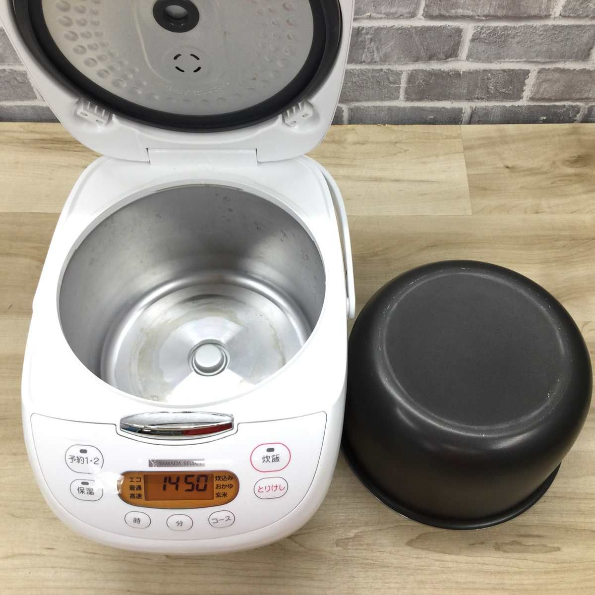 ヤマダセレクト 炊飯器 マイコン式 1升炊き ホワイト YEC-M18G1 2020年製