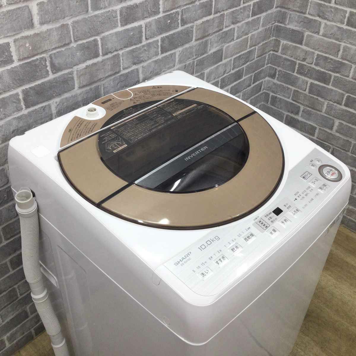シャープ 全自動洗濯機10.0? ES-GV10C-T 2019年製