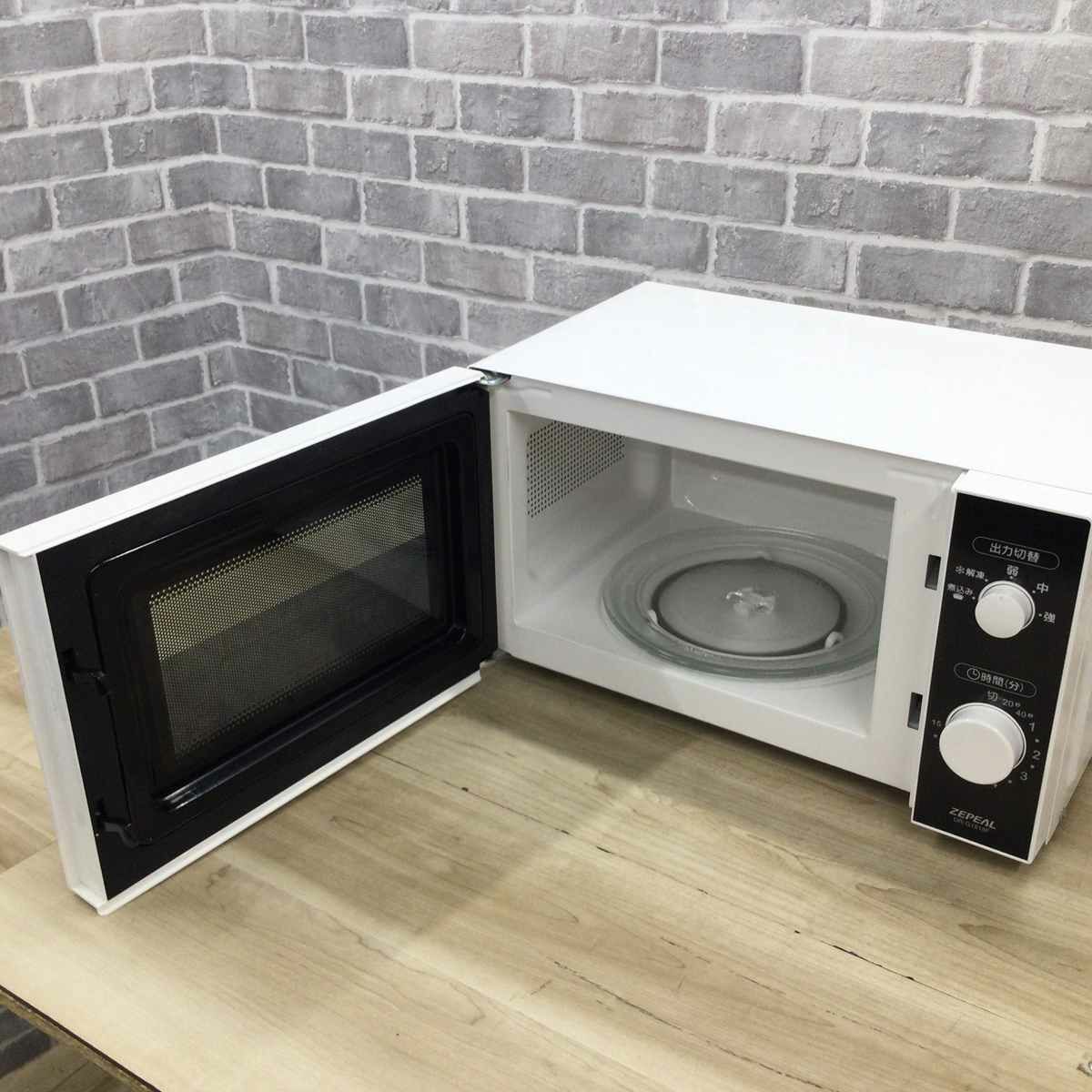 ゼピール 電子レンジ 500W 18L ヘルツフリー DR-G1818F 2021年製