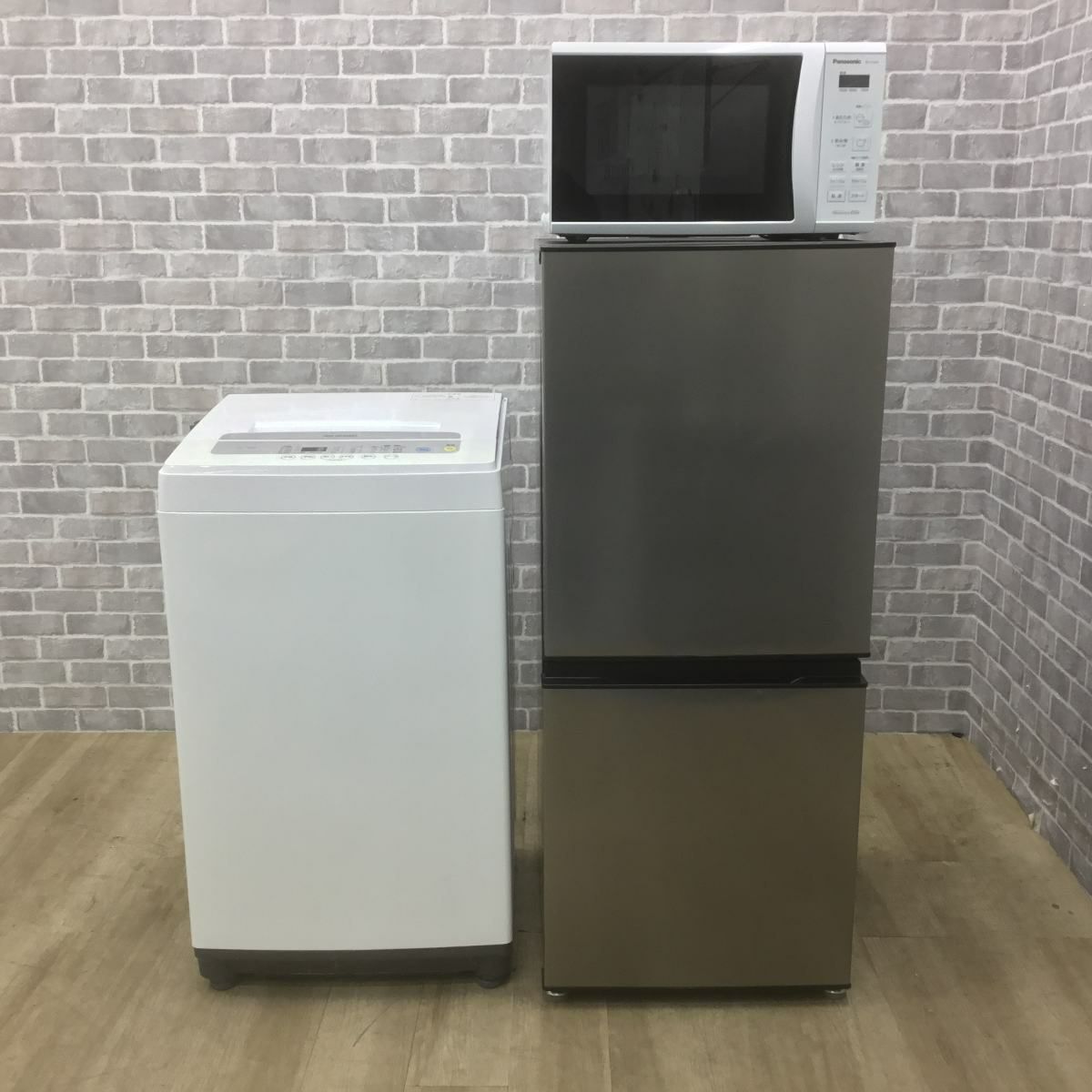家電3点セット 冷蔵庫 アクア 135L 洗濯機 5.0kg 電子レンジ