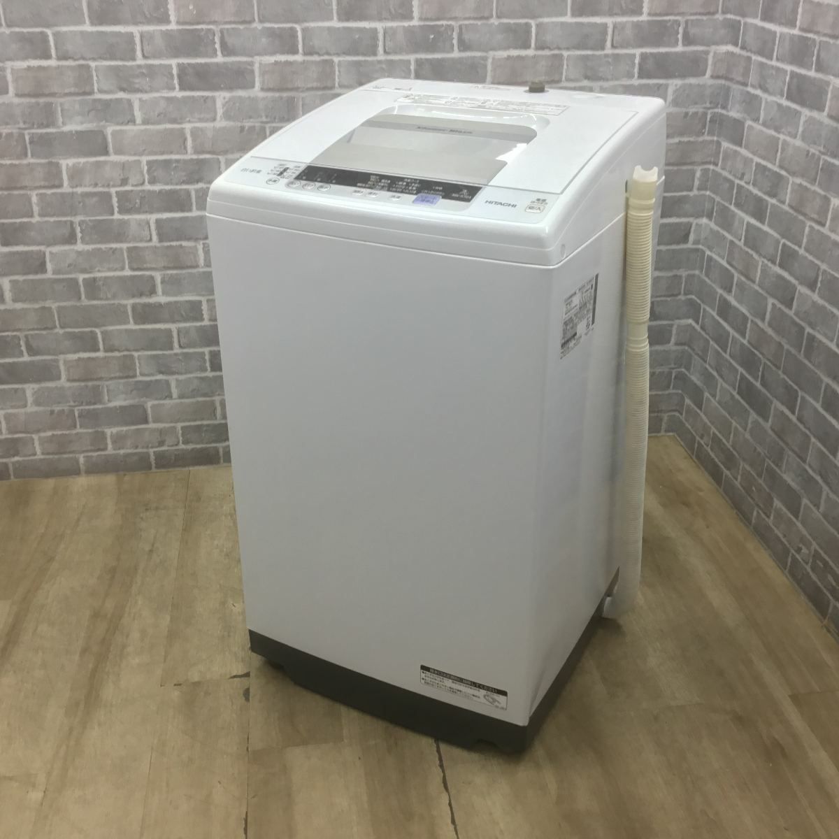 日立 白い約束 洗濯機 7.0kg 縦型 ピュアホワイト NW-R704(W) 2019年製