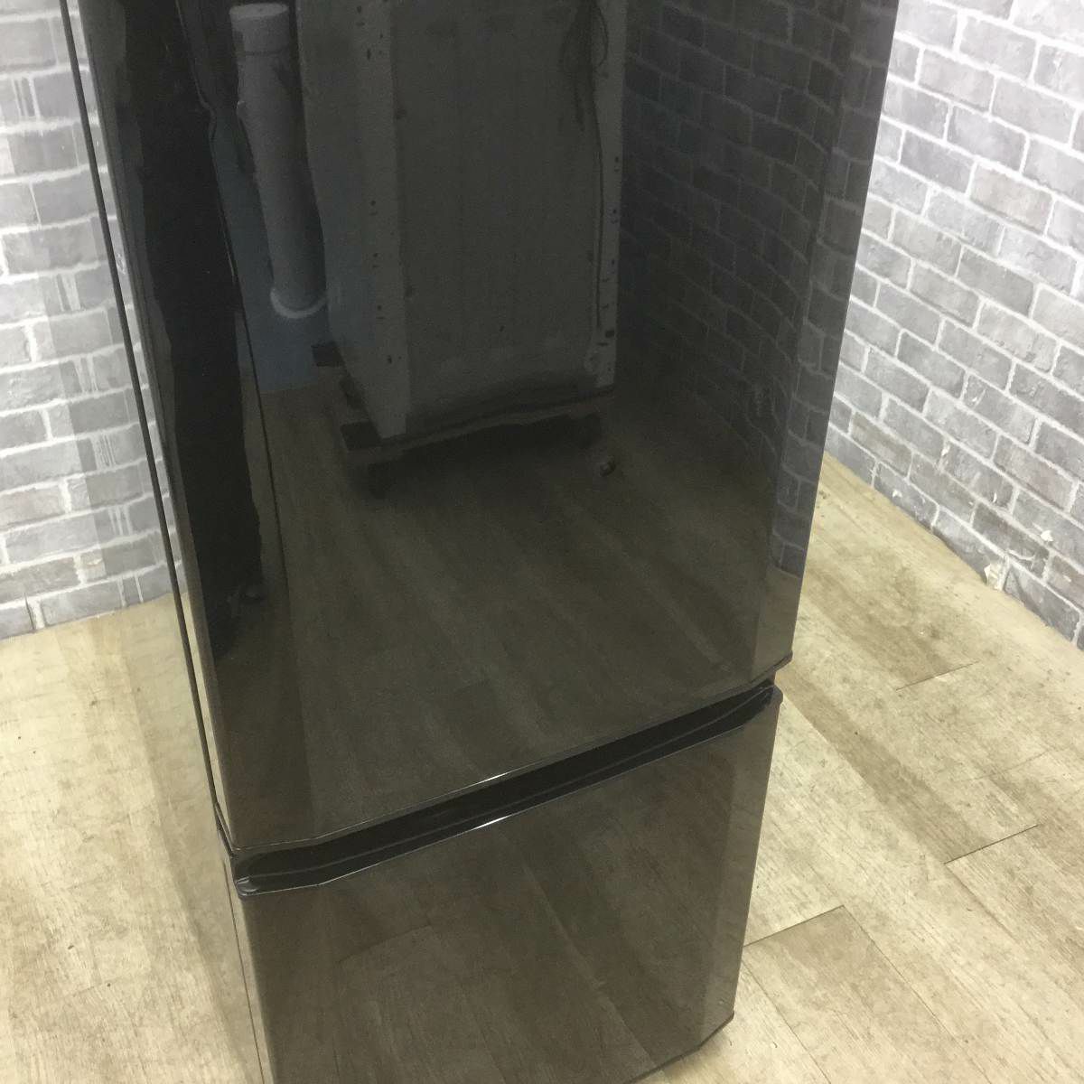 三菱電機 冷蔵庫 2ドア 146L 右開き ブラック MR-P15Z-B1 2016年製