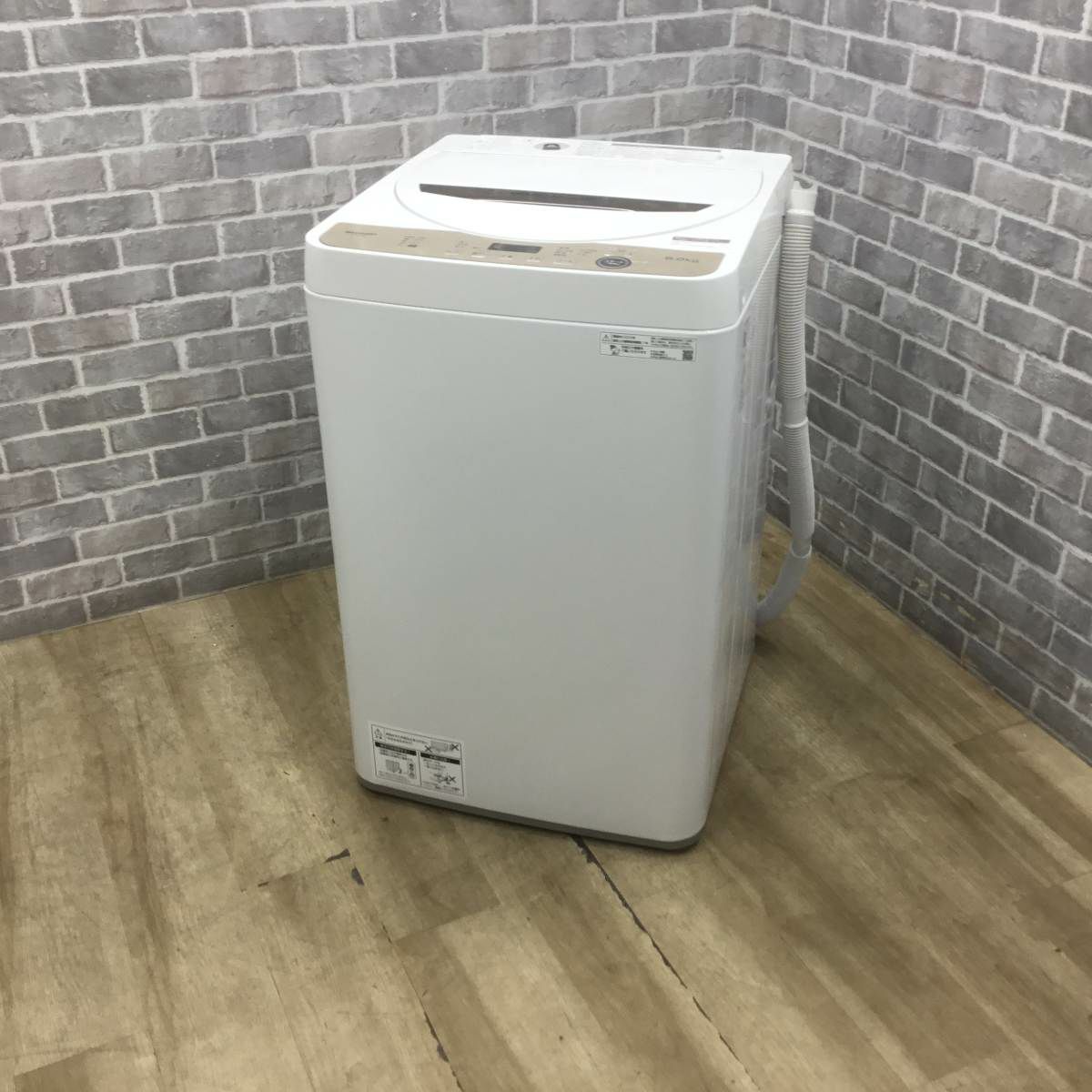 シャープ 洗濯機 6.0kg 縦型 ブラウン ES-GE6G-T 2023年製