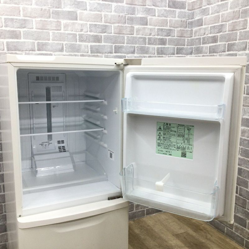 パナソニック 冷蔵庫 2ドア 138L 右開き ホワイト NR-B14CW-W 2020年製