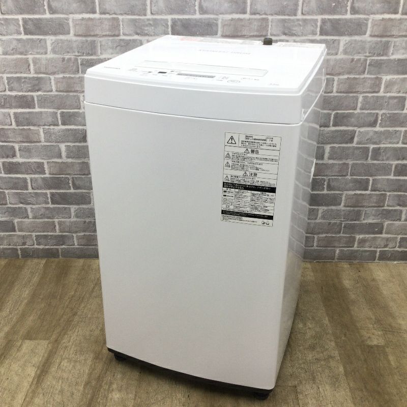 東芝 洗濯機 4.5kg 縦型 ホワイト AW-45M7 2019年製
