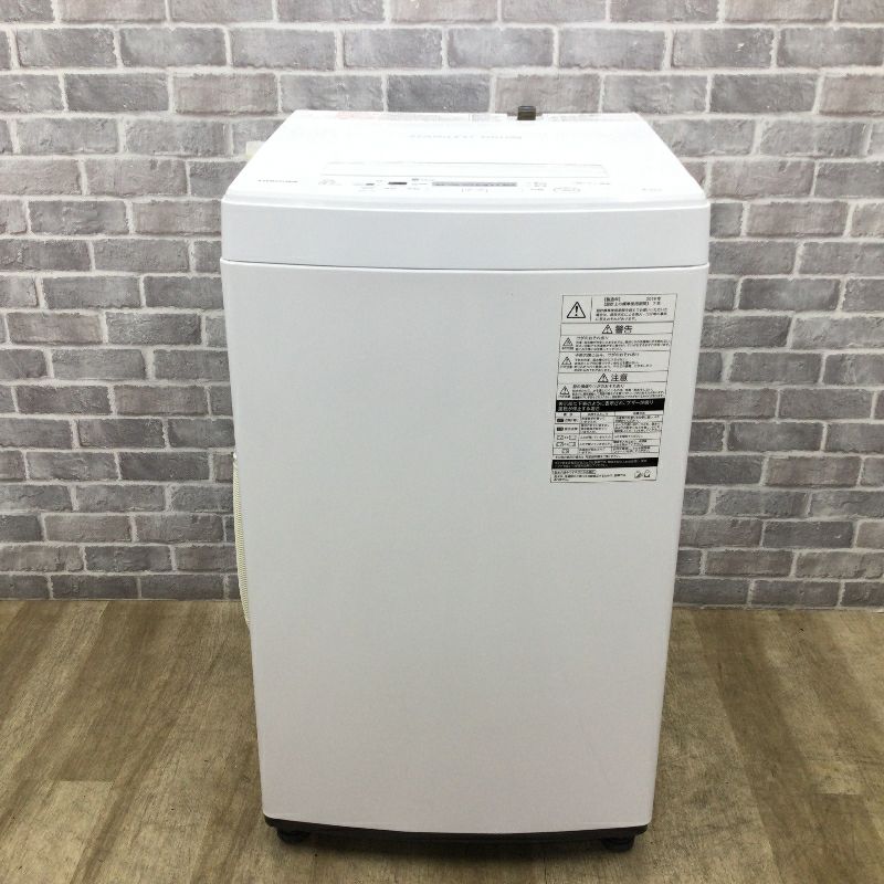 東芝 洗濯機 4.5kg 縦型 ホワイト AW-45M7 2019年製