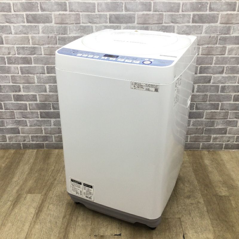 シャープ 洗濯機 7.0kg 縦型 ホワイト ES-T711-W 2019年製