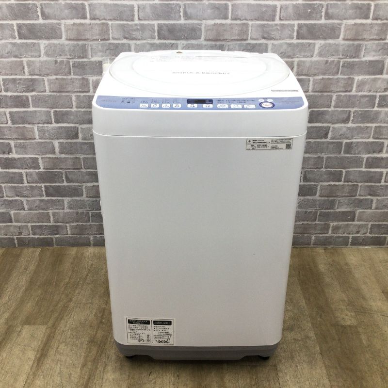 シャープ 洗濯機 7.0kg 縦型 ホワイト ES-T711-W 2019年製