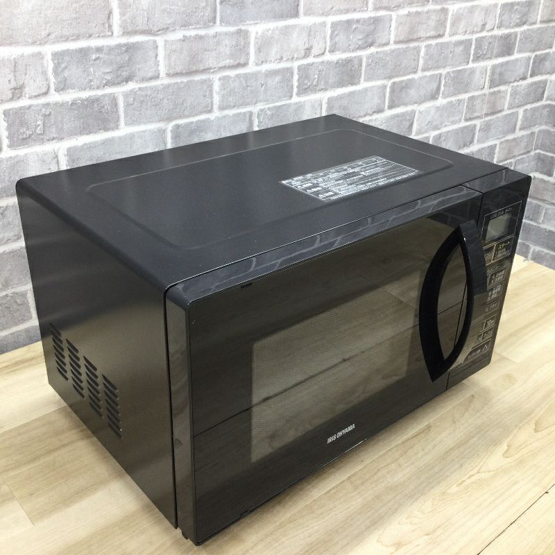アイリスオーヤマ オーブンレンジ 500W 16L フラットテーブル ブラック MO-TJ2 2022年製