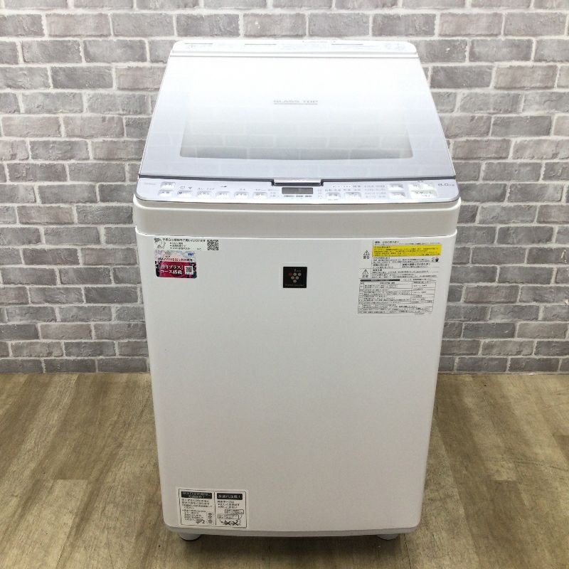 シャープ 洗濯乾燥機 縦型 洗濯容量 8.0kg 乾燥容量 4.5kg シルバー ES-PX8C-S 2019年製