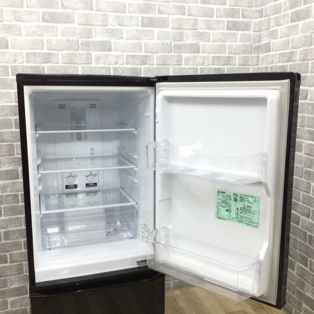三菱電機 冷蔵庫 2ドア 137L MR-P15D-B 2019年製