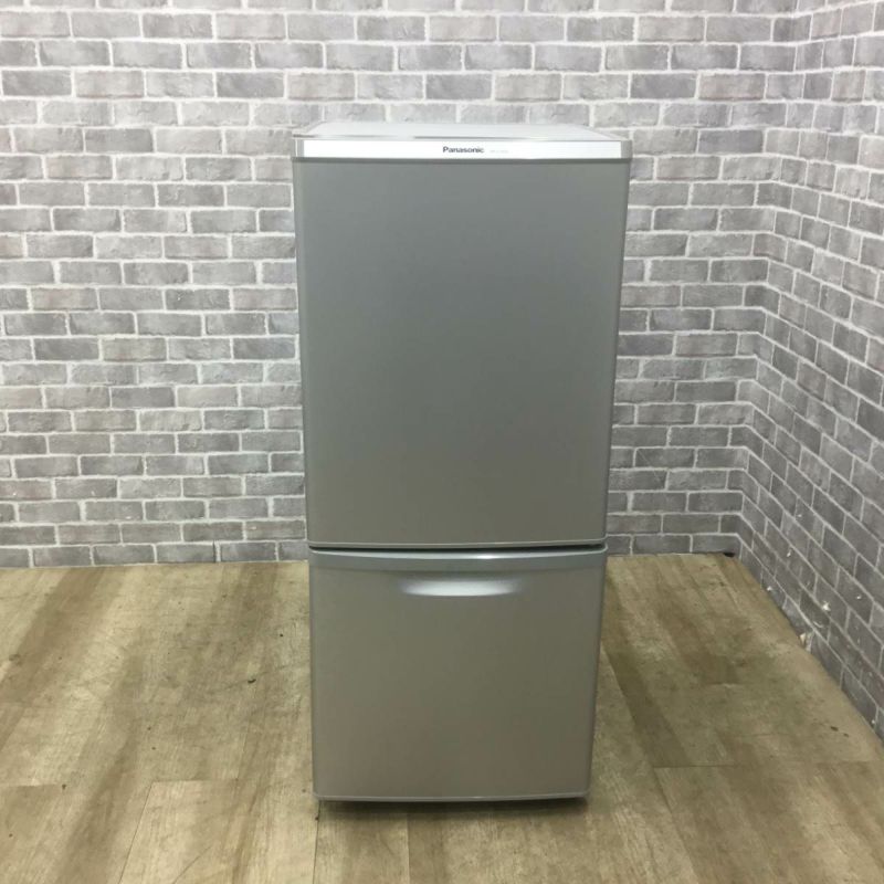 パナソニック 冷蔵庫 2ドア 138L 右開き シルバー NR-B149W-S 2017年製