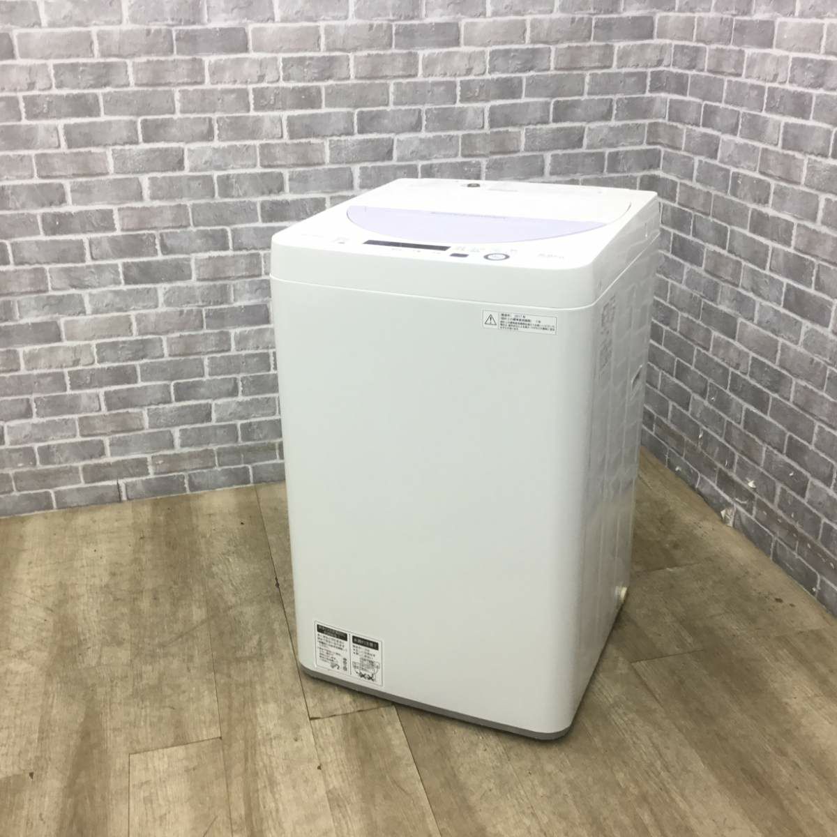 シャープ 洗濯機 5.5kg 縦型 バイオレット ES-GE5A-V 2017年製