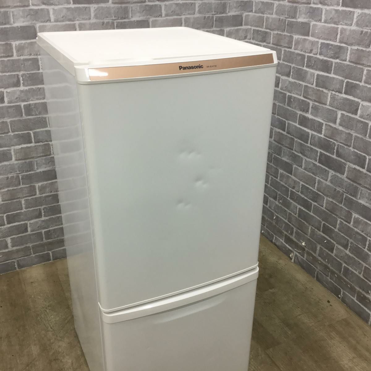 パナソニック 冷蔵庫 2ドア 138L 右開き NR-B147W-W 2015年製